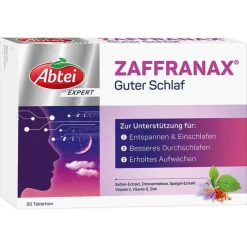 Abtei Hirnleistung & Nerven-Expert Zaffranax Guter Schlaf Tabletten, 20 St