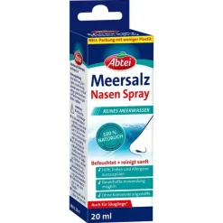 Abtei Nasenspray Allergie|Meerwasser Nasenspray-Meersalz Nasen Spray, 20 ml