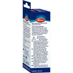 Abtei Nasenspray Allergie|Meerwasser Nasenspray-Meersalz Nasen Spray, 20 ml