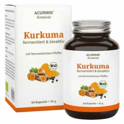 Acurmin Kurkuma Kapseln-Ferment Kurkuma Pfeffer Kapseln, 60 St