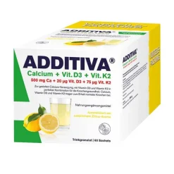 Additiva Vitamin K|Calcium-Calcium + D3 + K2 Granulat, 60 St