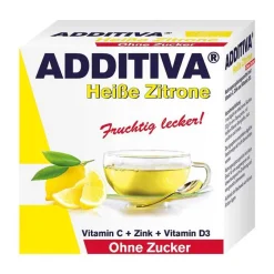 Additiva Vitamin D (Colecalciferol)|Vitamin C (Ascorbinsäure)-heiße Zitrone ohne Zucker Sachets, 100 g