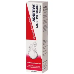 Additiva Multivitamine|Calcium-Multivitamin + Mineral Pfirsich R Brausetabletten, 20 St