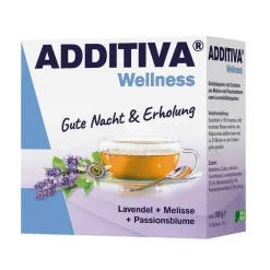 Additiva Wellnesstee-Wellness Gute Nacht & Erholung Pulver, 10X10 g