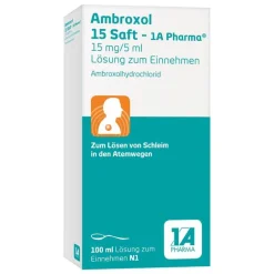 1A Pharma Hustensaft Kinder|Hustenlöser-Ambroxol 15 Saft , 100 ml