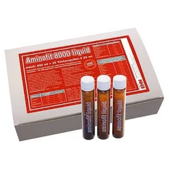 Eder Health Nutrition Aminosäuren-Aminofit 8000 Liquid Ampullen, 20 St