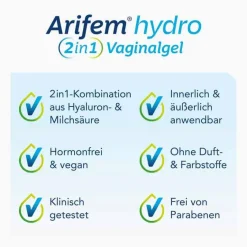 Arifem Intimpflege|Gleitmittel-hydro 2in1 Vaginalgel, 30 ml
