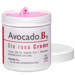 Avocado B12 Trockene & Sensible Haut|Psoriasis Pflegemittel-Creme, 200 ml