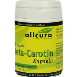 Allcura Vitamin A (Retinol)|Carotin-Beta Carotin Kapseln, 60 St
