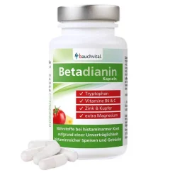 Bauchvital Zink|Vitamin C (Ascorbinsäure)-Betadianin Kapseln, 60 St