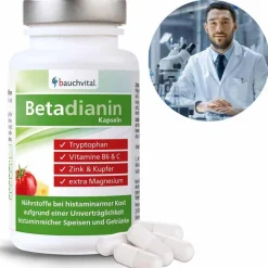 Bauchvital Zink|Vitamin C (Ascorbinsäure)-Betadianin Kapseln, 60 St