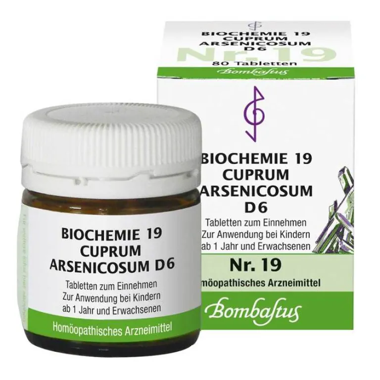 Best Bombastus Biochemie 19 Cuprum arsenicosum D 6 Tabletten, 80 St