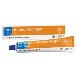 Medice Mittel Gegen Sonnenbrand|Wund- & Heilsalbe-Brand- und Wundgel bei Verbrennungen, 50 g