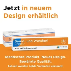 Medice Mittel Gegen Sonnenbrand|Wund- & Heilsalbe-Brand- und Wundgel bei Verbrennungen, 50 g