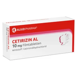 Aliud Pharma Allergie Medikamente|Cetirizin-CETIRIZIN AL 10 mg Filmtabletten, 20 St