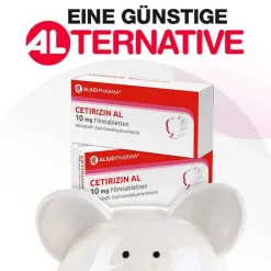 Aliud Pharma Allergie Medikamente|Cetirizin-CETIRIZIN AL 10 mg Filmtabletten, 20 St