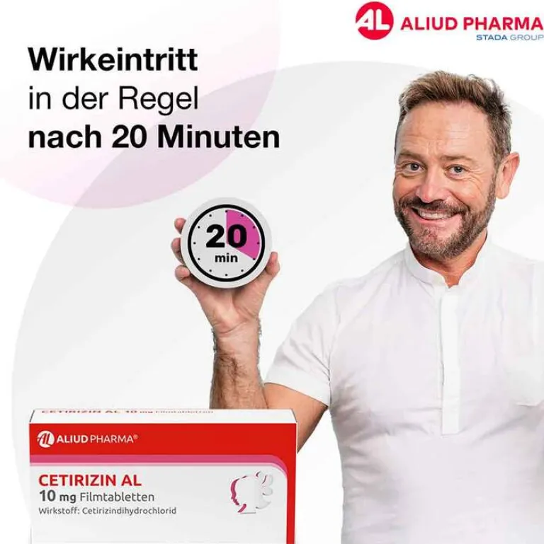 Aliud Pharma Allergie Medikamente|Cetirizin-CETIRIZIN AL 10 mg Filmtabletten, 50 St