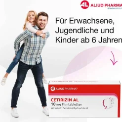 Aliud Pharma Allergie Medikamente|Cetirizin-CETIRIZIN AL 10 mg Filmtabletten, 50 St
