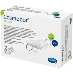 Cosmopor Wundpflaster-® silicone Wundverband 5x7,2 cm, 10 St