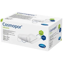 Best Cosmopor ® silicone Wundverband 5x7,2 cm, 50 St