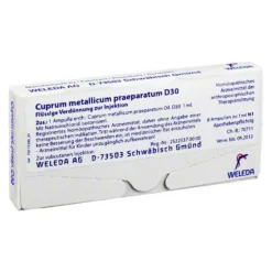 Clearance Weleda Cuprum metallicum praeparatum D 30 Ampullen, 8X1 ml