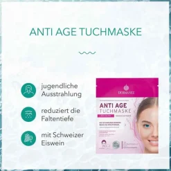 Dermasel Gesichtsmasken Für Ein Gepflegtes Hautbild-Anti-Age Tuchmaske, 1 St