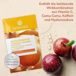 Dermasel Gesichtsmasken Für Ein Gepflegtes Hautbild-Maske Meeresenergie Vitamin C, 12 ml