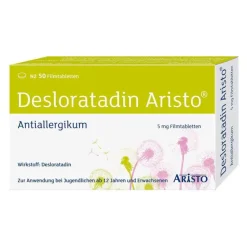Aristo Desloratadin|Allergie Tabletten-Desloratadin ® Antiallergikum 5 mg Filmtabletten, 50 St