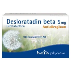 Betapharm Desloratadin|Allergie Tabletten-Desloratadin beta 5 mg Filmtabletten, 100 St