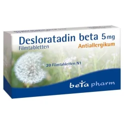 Betapharm Desloratadin beta 5 mg Filmtabletten, 20 St