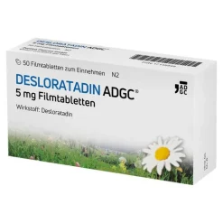 ADGC Desloratadin|Allergie Tabletten-Desloratadin- 5 mg Filmtabletten, 50 St