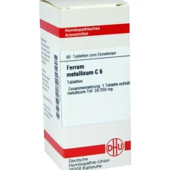 Best DHU Ferrum metallicum C 6 Tabletten, 80 St