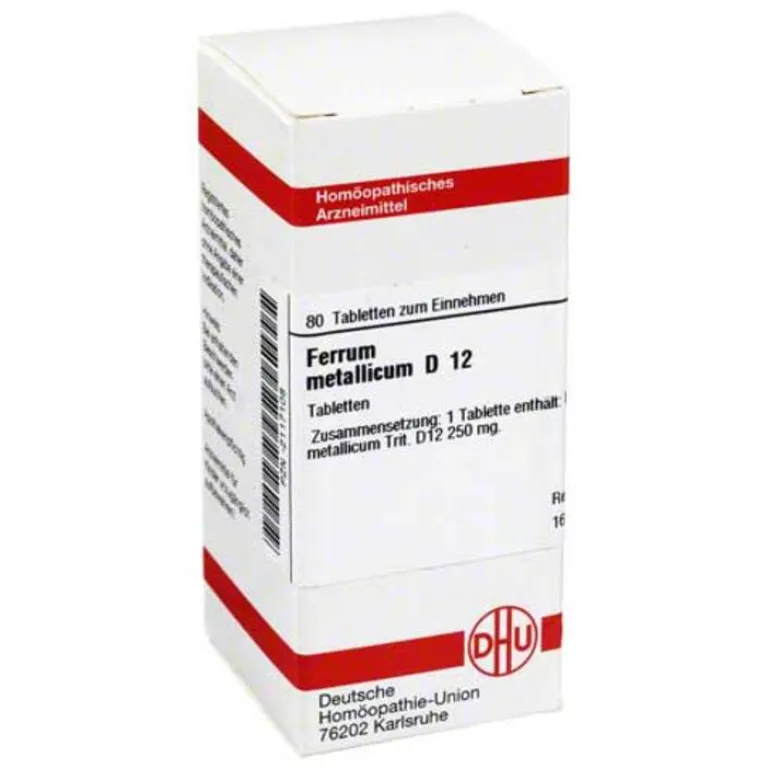DHU F-Ferrum metallicum D 12 Tabletten, 80 St