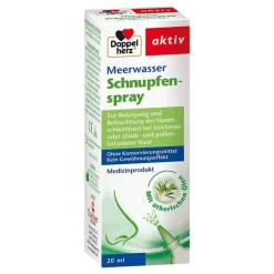 Doppelherz Nasenspray Allergie|Meerwasser Nasenspray-Meerwasser Schnupfenspray, 20 ml