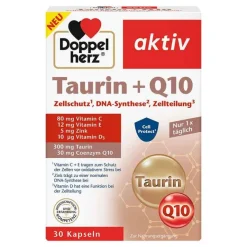 Doppelherz Taurin|Coenzym Q10-Taurin + Q10 Kapseln, 30 St