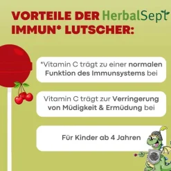 Kinder Dr. Theiss Vitamin C (Ascorbinsäure)|Immunsystem-Herbalsept Immun Lutscher Kids D NEM, 6 St