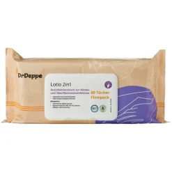 Sale DrDeppe Lotio 2in1 Hand- und Oberflächen Desinfektion Tücher, 60 St