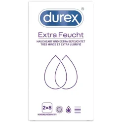 Durex Kondome-extra feucht Kondome Doppelpack, 2X8 St