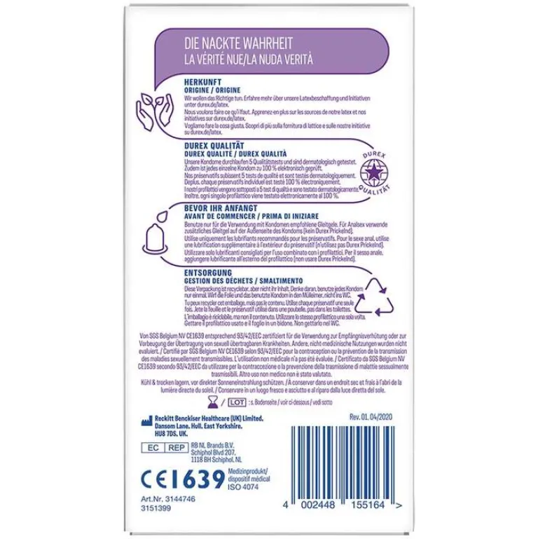 Durex Kondome-extra feucht Kondome Doppelpack, 2X8 St