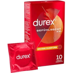 Outlet Durex Gefühlsecht extra groß Kondome, 10 St