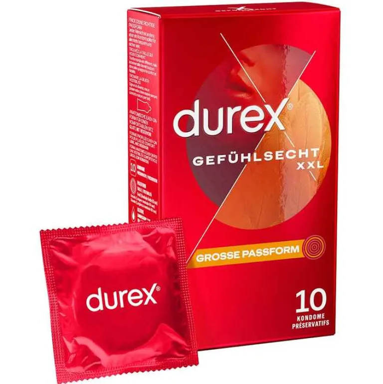 Outlet Durex Gefühlsecht extra groß Kondome, 10 St