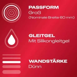Outlet Durex Gefühlsecht extra groß Kondome, 10 St