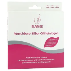 Elanee Stilleinlagen-Stilleinlagen Silber waschbar, 2 St