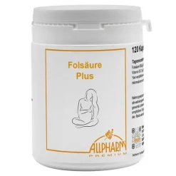 Allpharm Vitamin B9 (Folsäure)|Nahrungsergänzung-Folsäure Plus Kapseln, 120 St
