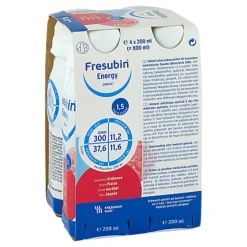 Clearance Fresubin Energy Drink Erdbeere Trinkflasche, 4X200 ml