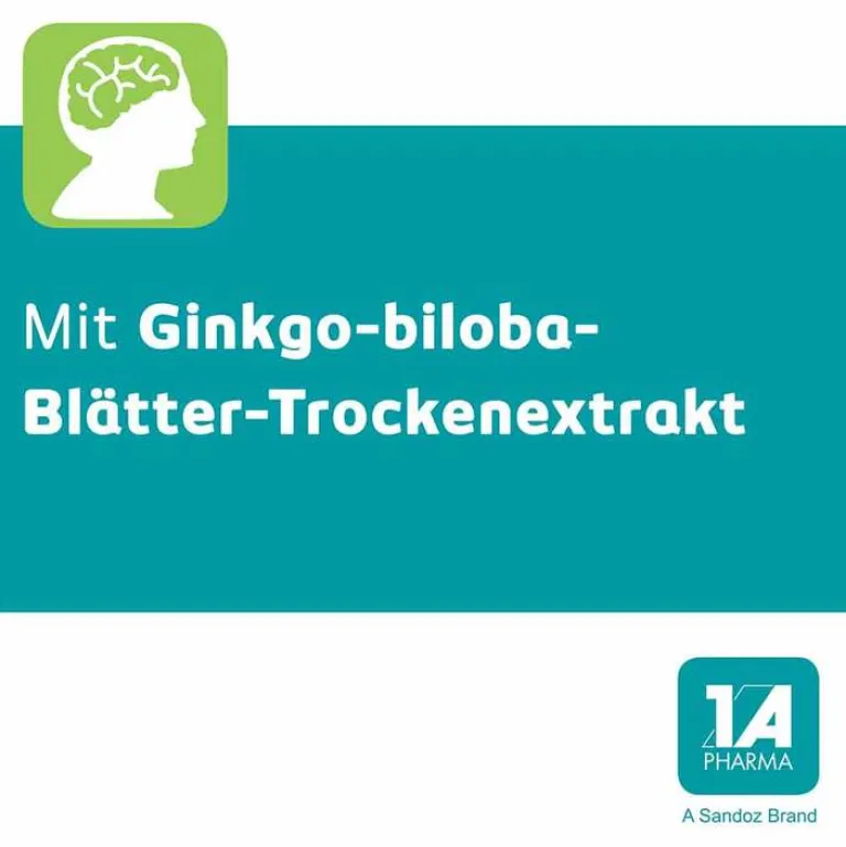 1A Pharma Ginkgo|Durchblutungs Tabletten-Ginkgo biloba - 1 A Pharma® 120 mg Filmtabletten, 120 St