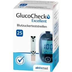 Clearance Gluco Check Excellent Teststreifen, 25 St