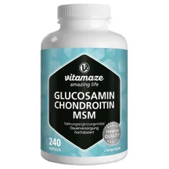 Clearance Vitamaze Glucosamin Chondroitin MSM Vitamin C Kapseln , 240 St