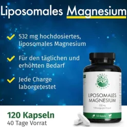 Discount Green Naturals Magnesiumcitrat liposomal veg.Kapseln , 120 St