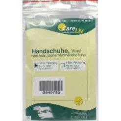 CareLiv Vinylhandschuhe-Handschuhe Vinyl Anti Aids, 2 St
